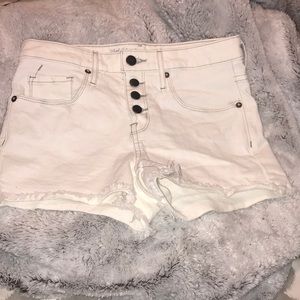 Mossimo white denim shorts